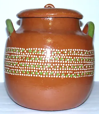 Tlaquepaque Ollas De Barro Mexican Red Clay Bean Pot 2 1/2 Gal • $57.99