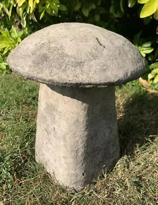 Stone Garden Traditional Large Toadstool Mushroom 2 Piece Concrete Ornament • £29.35