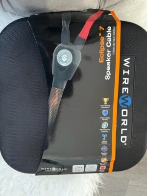 $969 • Buy Wireworld Eclipse 7 Speaker Cable 2m W/Case 10ga Spade ECS Single-wired Pair