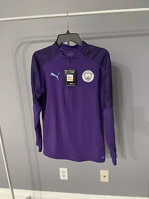 NEW Puma Manchester City FC Jacket Men Size S Athletic Full Zip Soccer Football • $39.99