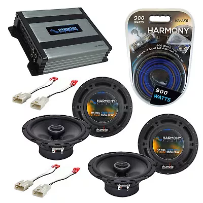 Pontiac Vibe 2003-2008 Factory Speaker Upgrade Harmony (2) R65 & HA-A400.4 Amp • $215.99