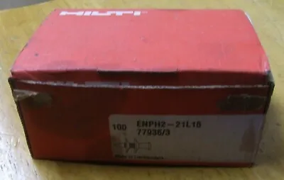 £20 • Buy Hilti Enph2-21l15 77936/3 Short Nail & Washer Fixings Box Of 100 Pre Owned 