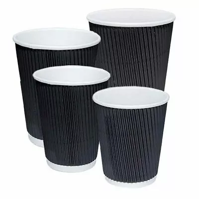 Disposable Coffee Cups Triple Wall 8oz 12oz 16oz Including Lids • $35