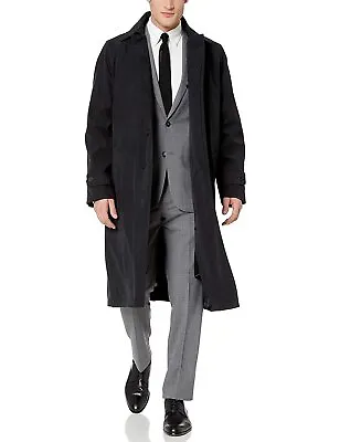 Adam Baker Men's Single Breasted Full Length Trench Coat All Year Round Raincoat • $139.99