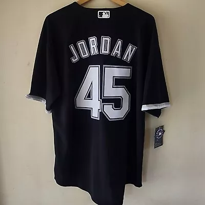 Michael Jordan Chicago White Sox / Bulls #45 Mens Baseball Black Jersey (S-3XL) • $59.99