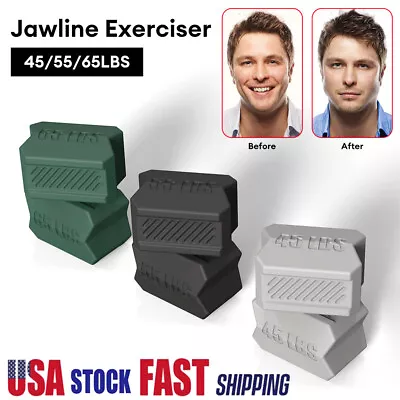 2X Jawline Exerciser Mouth Exercise Fitness Neck Face Jaw Trainer Toning Ball US • $8.45