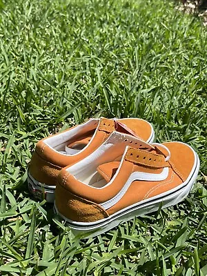 Vans Old Skool Tiger Orange Suede Canvas Men's Low Top Skate Shoes (VN0A5KRFAVM) • $44.99