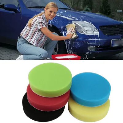 6inch 150mm Buffing Waxing Polishing Sponge Pads Kit For Car Polisher Drill 5Pcs • £8.25