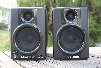 M-audio Av 40 Powered Studiophile Stereo Speaker Monitors Set Pair Tested • $75