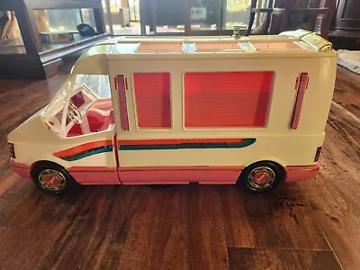 Vintage Barbie Golden Dream Motor Home Camper RV W/Detachable Truck 1992  • $31