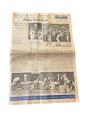 Vintage Newspaper | 1960s | Cubs Use Error For Win | Baseball | Chicago Cubs • $0.99