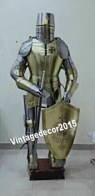 Antique Knight Medieval Suit Of Armor Century Combat Full Body Armour • £714.71