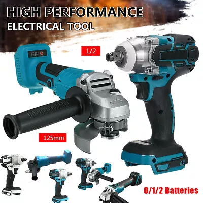 Impact Wrench Brushless Cordless Impact Driver Angle Grinder For Makita Battery • £11.99