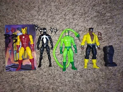 Marvel Legends Lot Symbiote Spiderman Retro Scorpion Iron Man 20th Classic Luke • $95