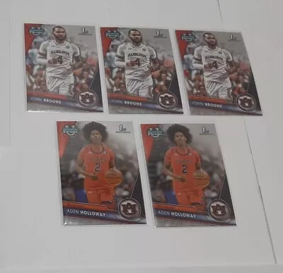 5 Lot 2023-24 Bowman Chrome U University Auburn W 3 Johni Broome 2 Aden Holloway • $2.99