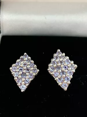 Tanzanite Earrings - Silver • £34.99