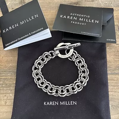 Karen Millen Chain Bracelet T-bar Chunky Bracelet Never Worn • £40