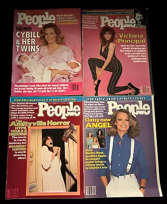 4 People Magazines Actresses Covers ~ 1970-80 Cybill Victoria Margot Shelly Hack • $29.99