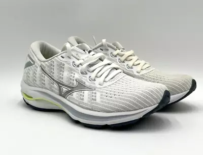 NEW Mizuno Wave Rider 25 Waveknit Women's Running Shoes White US Size 6.5 • $34.99
