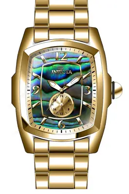 Invicta Lupah Men's Watch W/Abalone Dial - 47mm 18 Kt Gold (39817) • £142.03