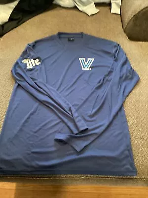 Villanova University Miller Lite Beer Long Sleeve Tee Mens XL Worn Once  EUC  • $29