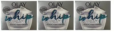 Olay Luminous Whip Light As Air Touch Active Moisturizer 1.7 Oz (3 Pack) • $58.11