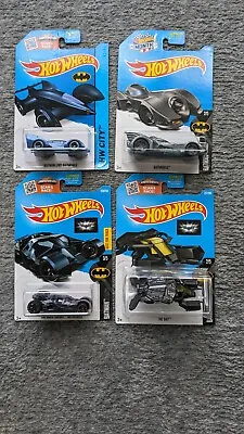 Hot Wheels Batman Live Batmobile The Bat Dark Knight DC Comics Lot Of 4 2016 • $9