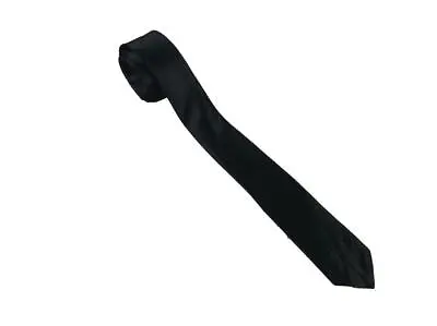 Black Tie Mens Plain Black Tie Security Funeral Bouncer Workwear Formal Tie  • £2.95