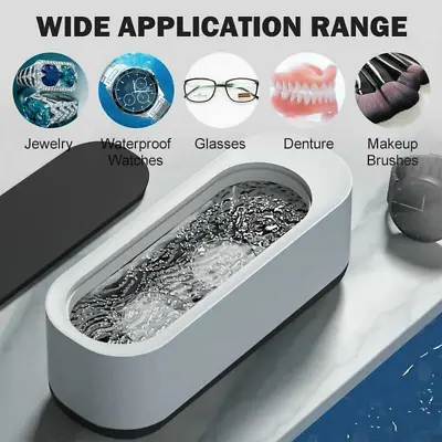 Ultrasonic Cleaner Jewelry Watch Glasses Ring Ultrasound Cleaning Bath Machine • $12.68