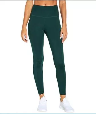 Marika Sport Women's High Waist Active Tight Pants Emerald Green Size L • $19.95