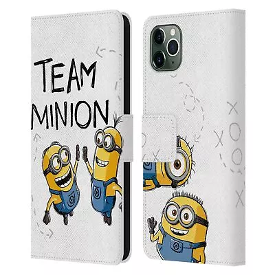 OFFICIAL DESPICABLE ME MINION GRAPHICS LEATHER BOOK CASE FOR APPLE IPHONE PHONES • $22.95