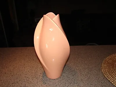 Beautiful Vintage George Smith Signed Tulip Petal Vase Pink Mauve Rare! 13  Tall • $139.99
