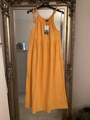 Bnwt M&s 100% Cotton Clementine Beachwear Dress Size 12 New • £16.99