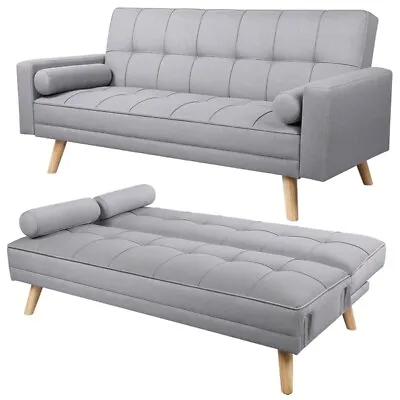 Fabric Sofa Bed 3 Seater Click Clack Living Room Recliner Couch Sofa Living Room • £199.99