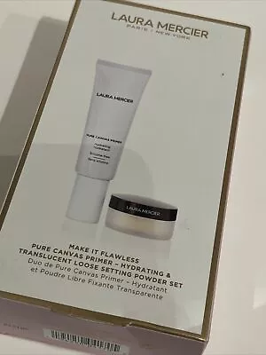 Laura Mercier Make It Flawless Gift Set Primer & Translucent Setting Powder BNIB • £27.95