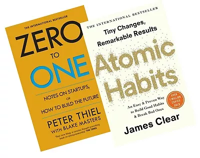 Combo Set Of 2 Books (Zero To One By Peter Thiel + Atomic Habits By James Clear) • $38.35