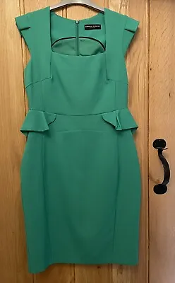 £7.50 • Buy DOROTHY PERKINS DP’s Green Peplum Shift Dress 12