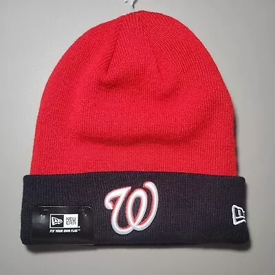 New Era Official MLB Baseball Washington Nationals Sportknit Beanie Hat • $24.99