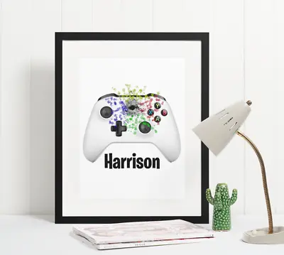 Gamer Poster | Room Decor | Wall Art Print | Gift Idea | Xbox Controller • £4.95