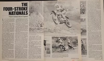 1977 Four Stroke Nationals 4pg Motorcycle Race Article Marty Smith Tripes Rolf • $7.99