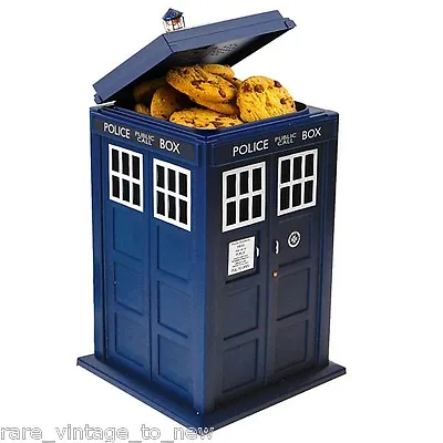 $39.99 • Buy NEW Doctor Dr Who Tardis Replica Talking Cookie Jar BBC Official Biscuit Lights