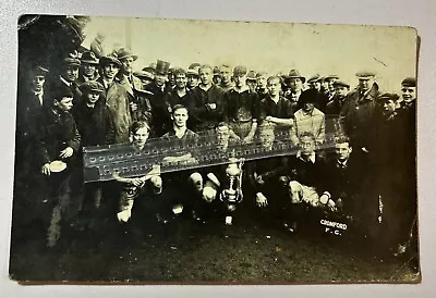 Cromford Football Team Club Derbyshire Postcard Nr Matlock Bath C1925 Rare • £15