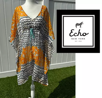 ECHO New York Printed Caftan Swim Cover Up One Size • $35