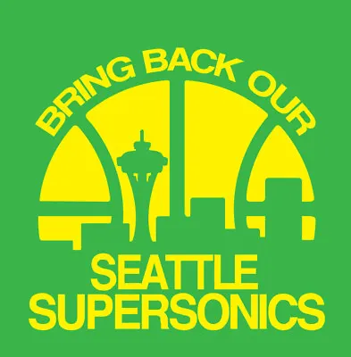 Bring Back Our Seattle Supersonics Shirt Vintage NBA Sonics Expansion Kemp GP • $17.99