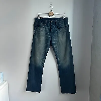 J Brand Men's Walker Relaxed Straight Leg Jeans In Night Hawk Wash Size 33 • $24.99