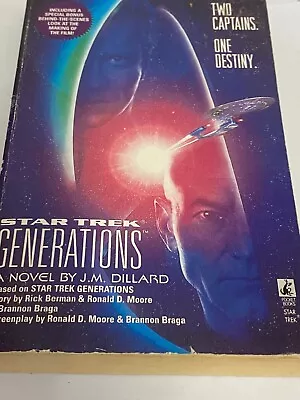 Star Trek Generations A Novel By J M Dillard Collectable! • $5.99