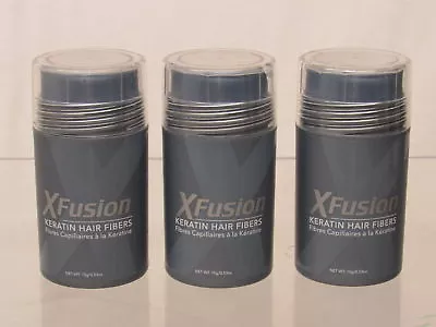 Lot Of 3 XFusion Regular Size (15g) Keratin Hair Fibers Light Brown • $38