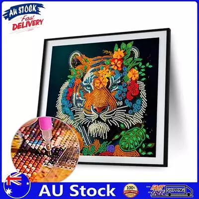 AU 5D DIY Partial Special Shaped Drill Diamond Painting Tiger Home Decor (GSYX45 • $9.99