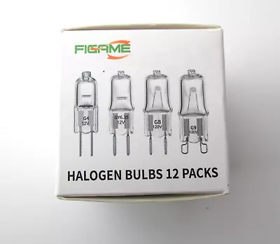 12 Pack Halogen Bulbs 2700k Color 2500 Hours 12V 120V G4 GY6.35 G8 G9 • $8.99