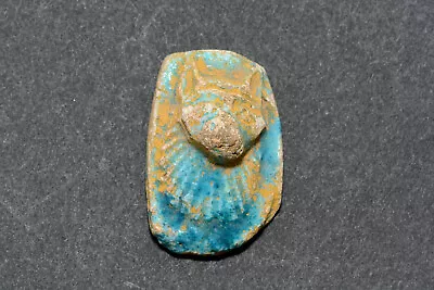 Grand Tour Ancient Egyptian Faience Cat Lion Amulet B4 • £28.99